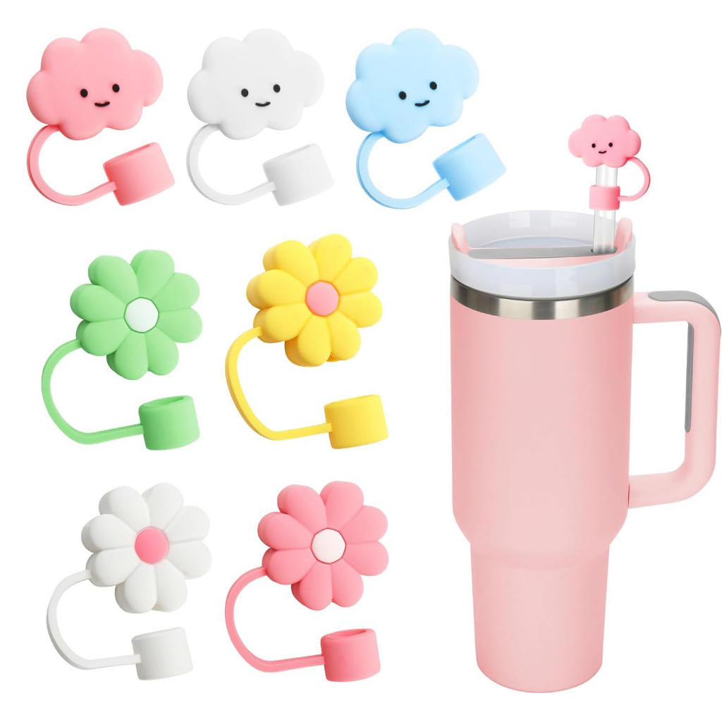 Imagem Tampa Protetora de Silicone para Canudo 10mm – Compatível com Copo Térmico, Reutilizável, Anti Sujeira e Identificadora