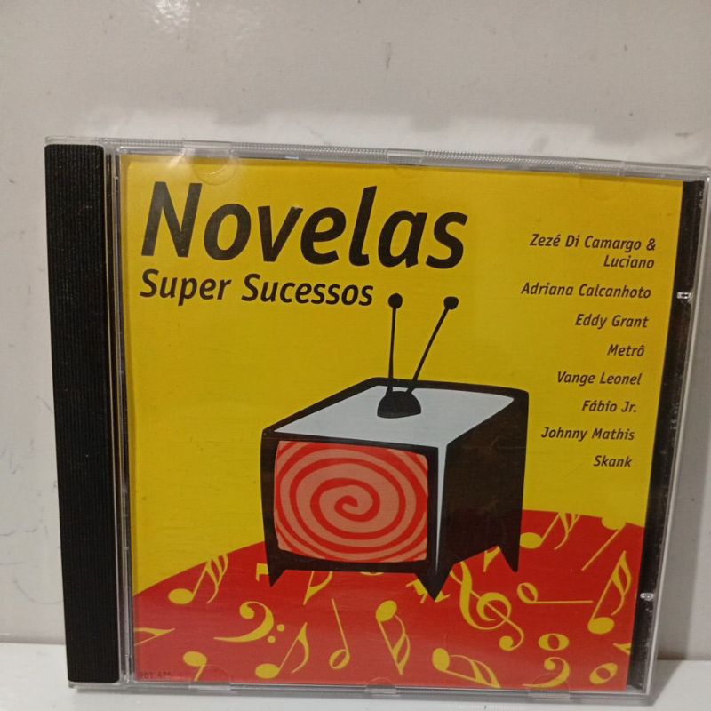 cd Novelas Super Sucessos Zezé Di Camargo e Luciano, Metrô, Johnny Mathis, Fábio Jr... Excelente Estado de Conservação