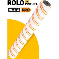 Rolo Para Pintura 46cm Paredes Tetos Multiuso Tinta Látex Acrílica Lã 100% Poliamida Profissional Sem Cabo