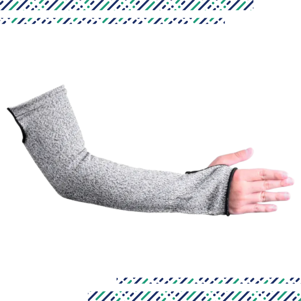 Manga de Proteção HPPE 45cm com Velcro Mangote Protetor de Braço Mangote Industrial Manguito