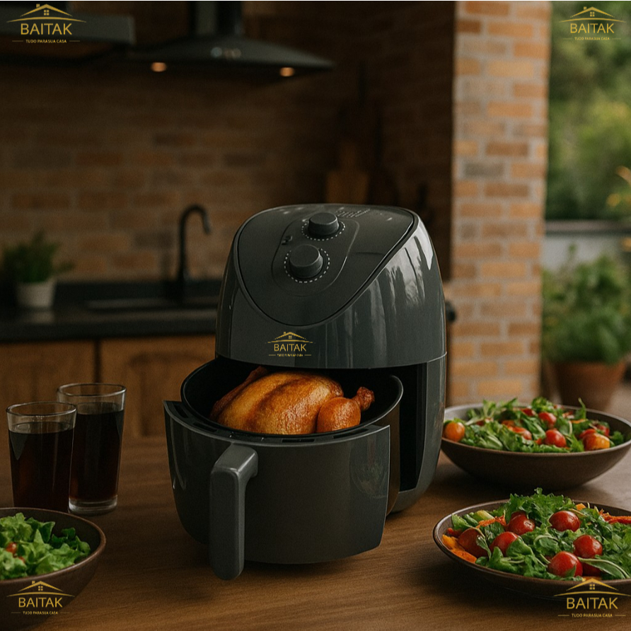 Fritadeira Air Fryer  Home Land 4L- Coloridas