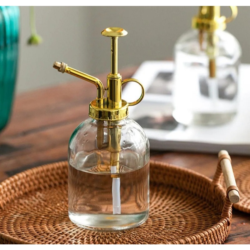 Borrifador de Vidro 200ml Vintage Pulverizador Spray Regador Plantas Transparente Decoraçã...
