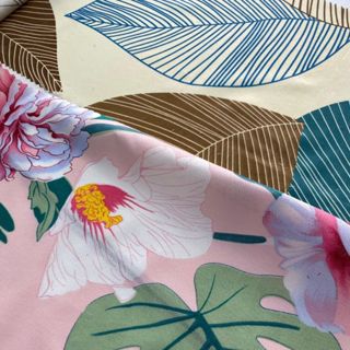 Percal estampado 1m x 2,40m tecido para lençóis e fronhas em Oferta na Shopee