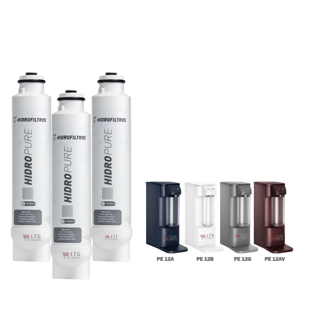 Kit 3 Refil Para Eletrolux Filtro Água Pe12a Pe12b Pe12g em Oferta na Shopee
