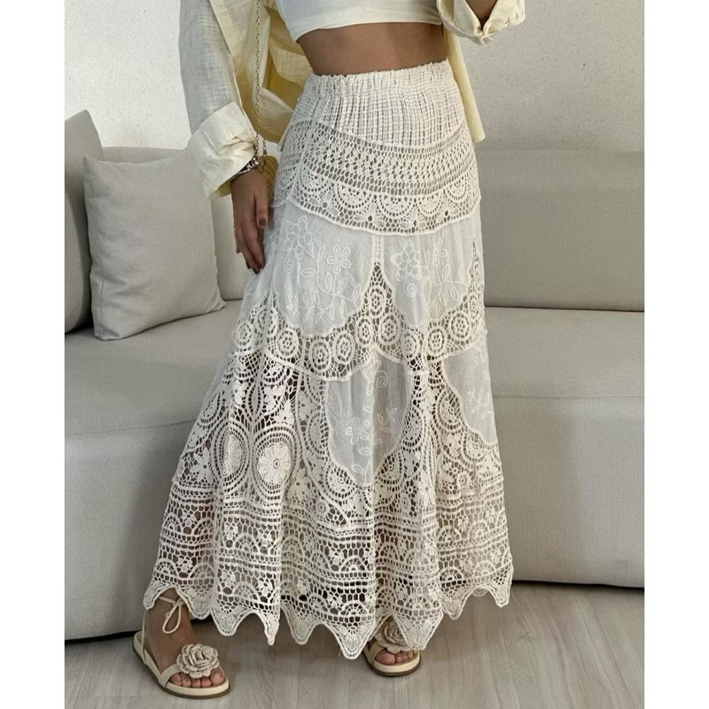 Saia Crochê De Qualidade Altíssima Tendencia Verão 网裙