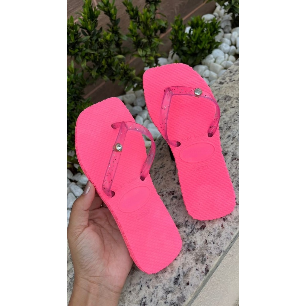 Combo com 12 Pares Chinelo de Dedo Yasmim Mais Vendido Modinha Para o Dia a Dia Verão Praia em Oferta na Shopee