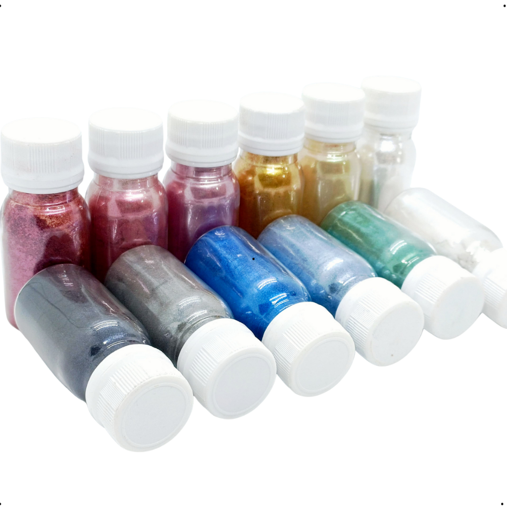 Pigmento para Resina Epóxi | Velas | Cosméticos - Mica EARIS Perolado | NATURAL em Oferta na Shopee