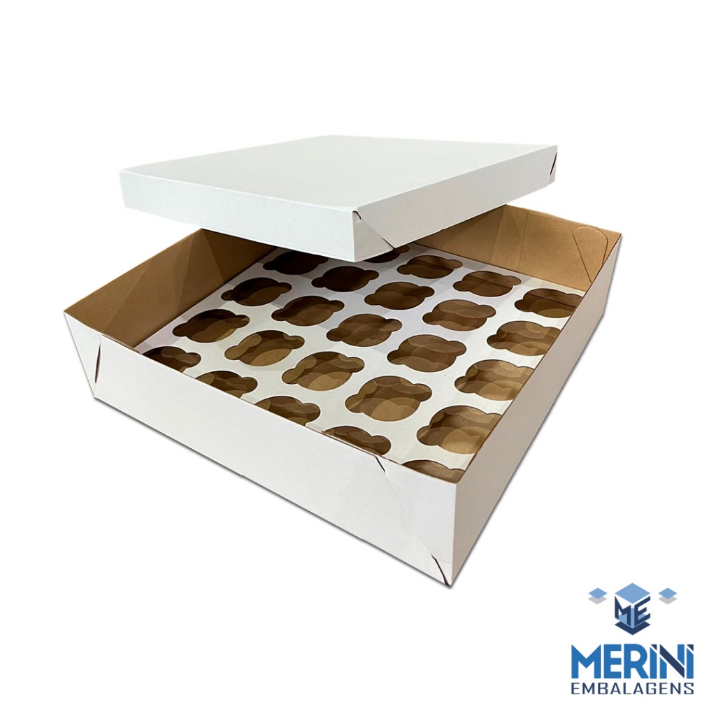 05 UNI - CAIXA TRANSPORTE CUPCAKE 25 UNI
