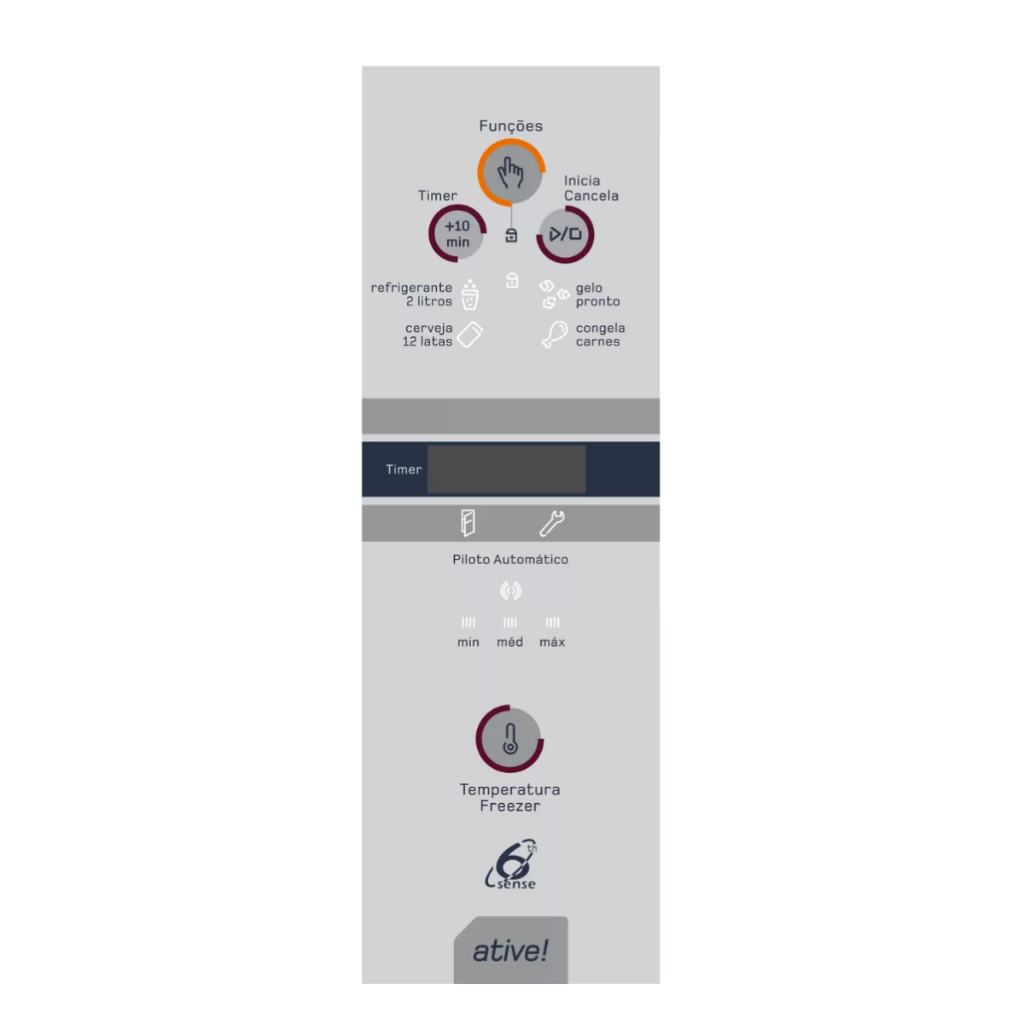 PAINEL DECORATIVO REFRIGERADOR BRM47/49 - 6TH SENSE