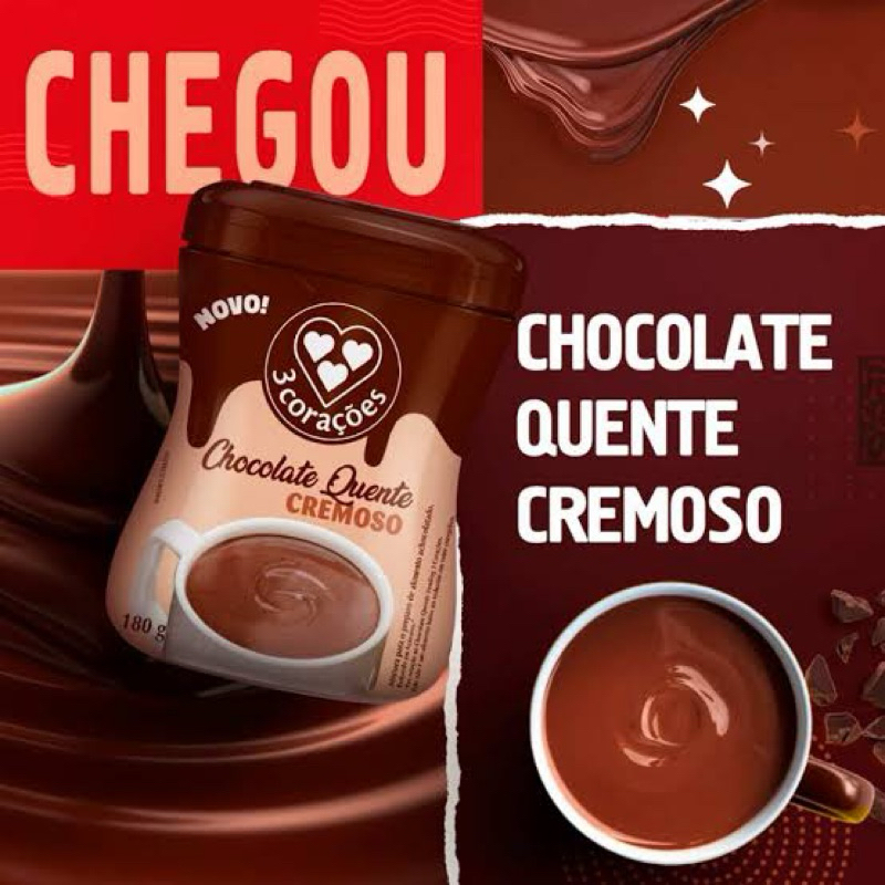 Cappuccino / Chocolate Quente Pó - Três Corações / Café Brasileiro / Iguaçú