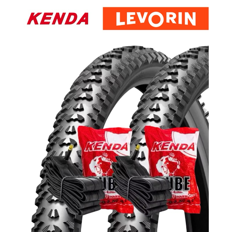 Par Pneu Bike Bicicleta Aro 20 x 1.75 BMX Excess Levorin Cravo + 2 Camaras Kenda 20