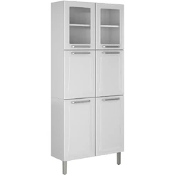 Paneleiro Duplo com Vidro 6 portas Tarsila Itatiaia 70cm