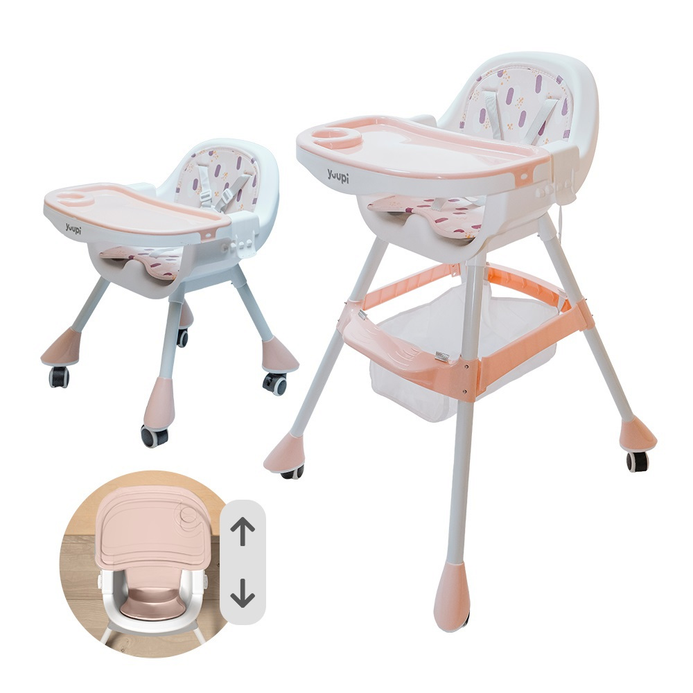 Cadeira de Alimentação para Bebês Rosa Yuupi em Oferta na Shopee
