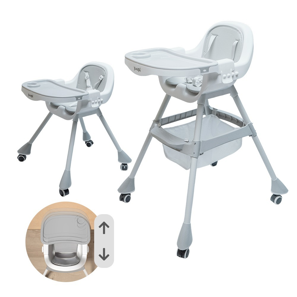 Cadeira de Alimentação para Bebês Cinza Yuupi em Oferta na Shopee