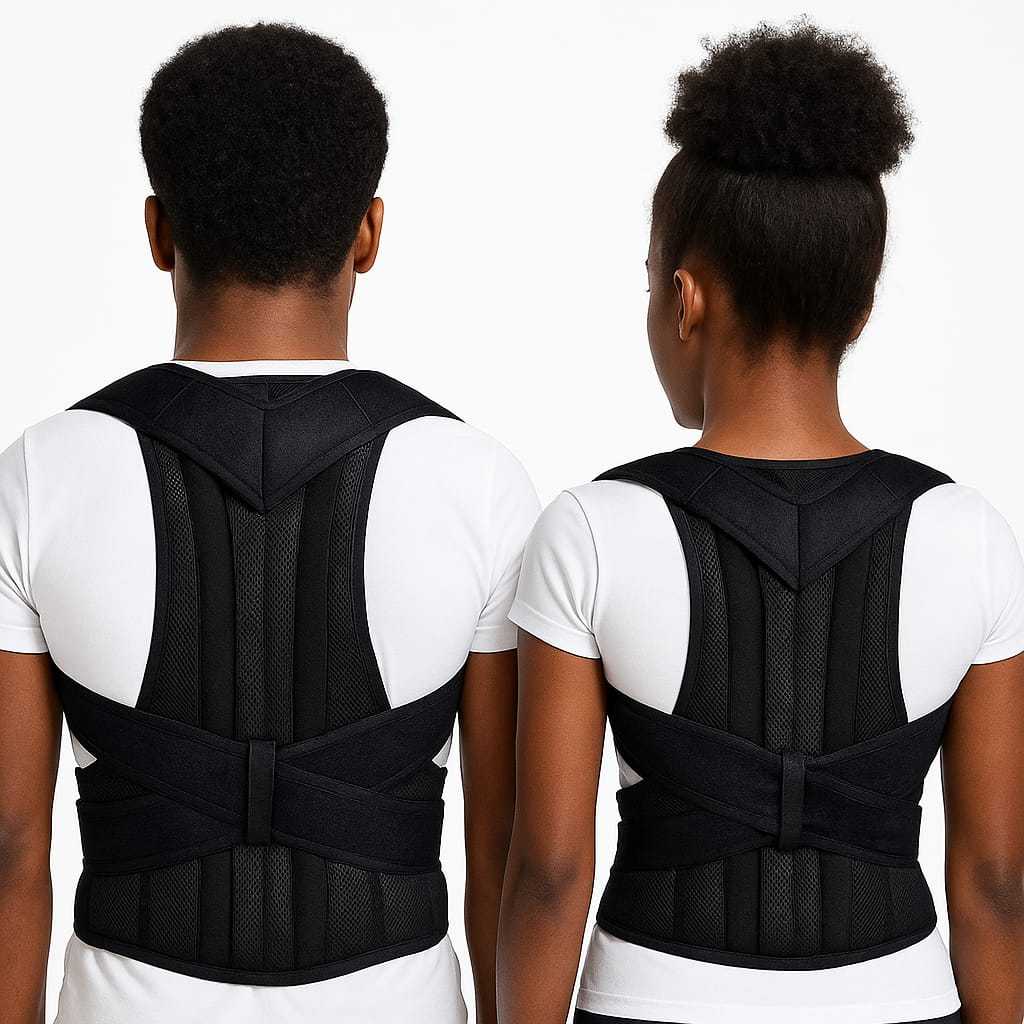 Cinta Colete Corretor De Postura Unissex Reforcada Protetor Ortopédico Coluna Correção Lombar Forte