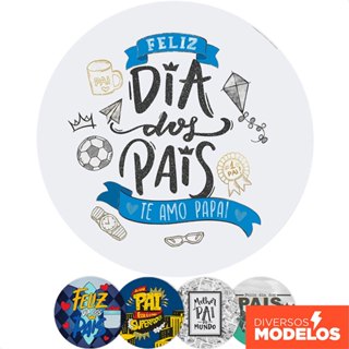 Painel Dia dos Pais Redondo Em Tecido Sublimado 1,50m C/ Elástico para Festas em Oferta na Shopee