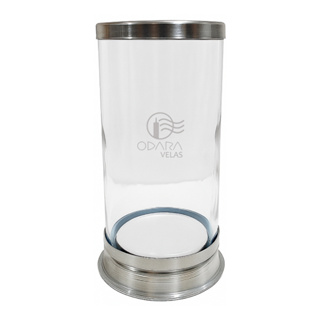 Porta Vela 7 Dias Vidro e Alumínio Copo transparente Anti Chamas em Oferta na Shopee