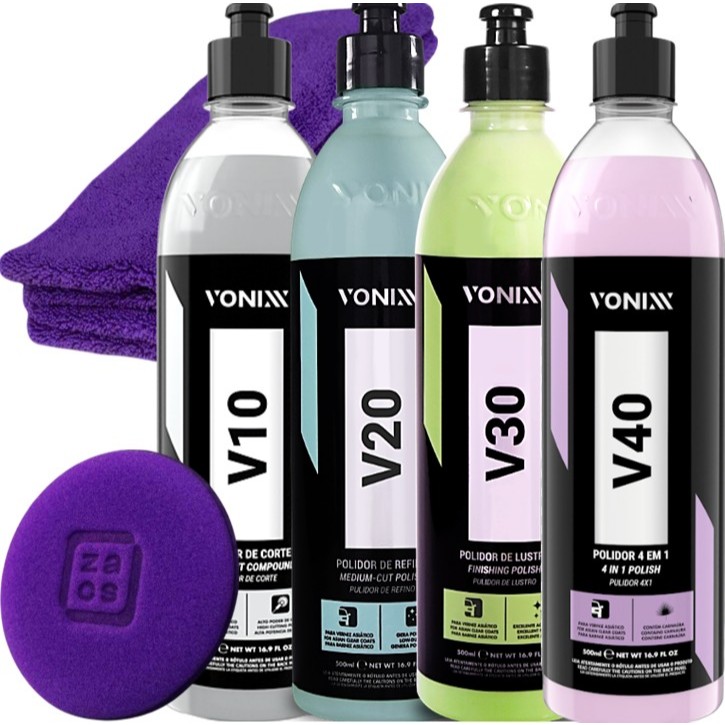 Kit Vonixx Polidores Automotivos Asiático V10 V20 V30 V40