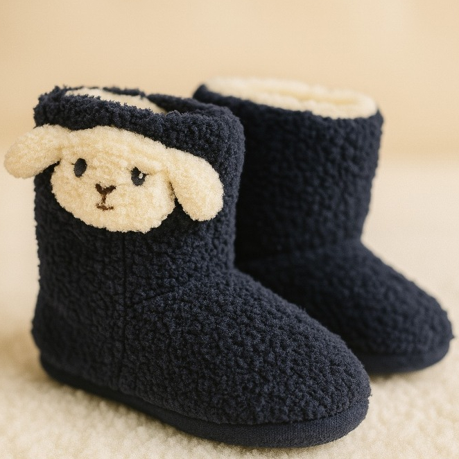 Pantufa Botinha Infantil Menino Menina Antiderrapante Forrada Inverno em Oferta na Shopee