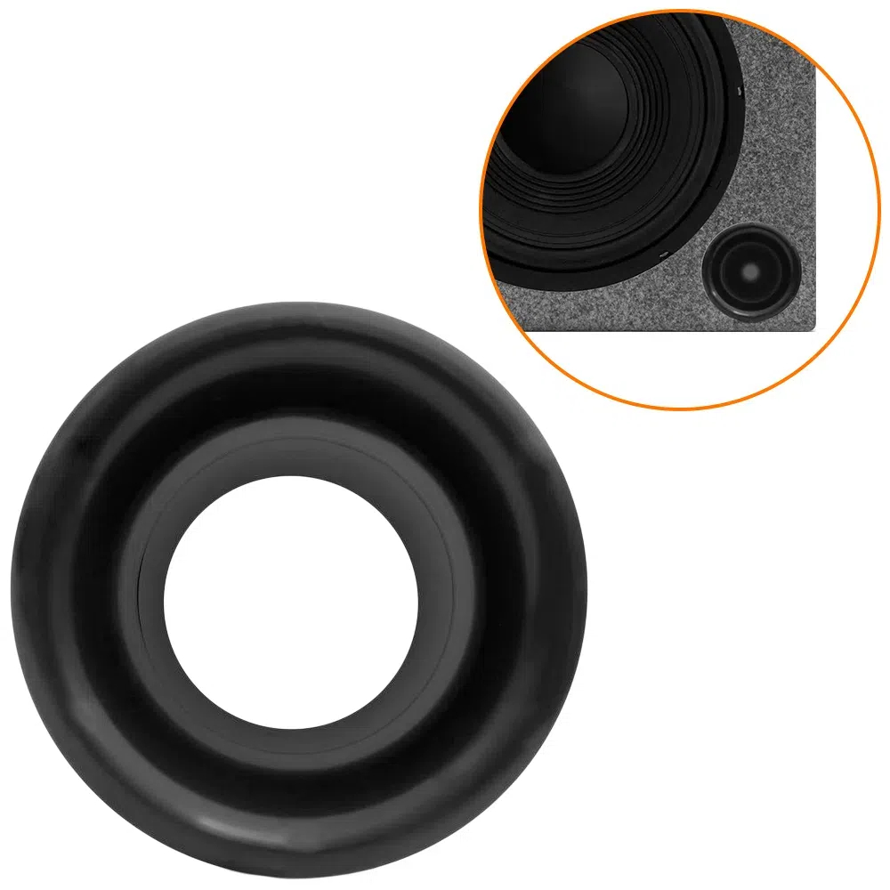 Duto 4” e 2"  PERMAK - Aero Duto p/ Caixa Som Acústica  Automotivo - PRETO