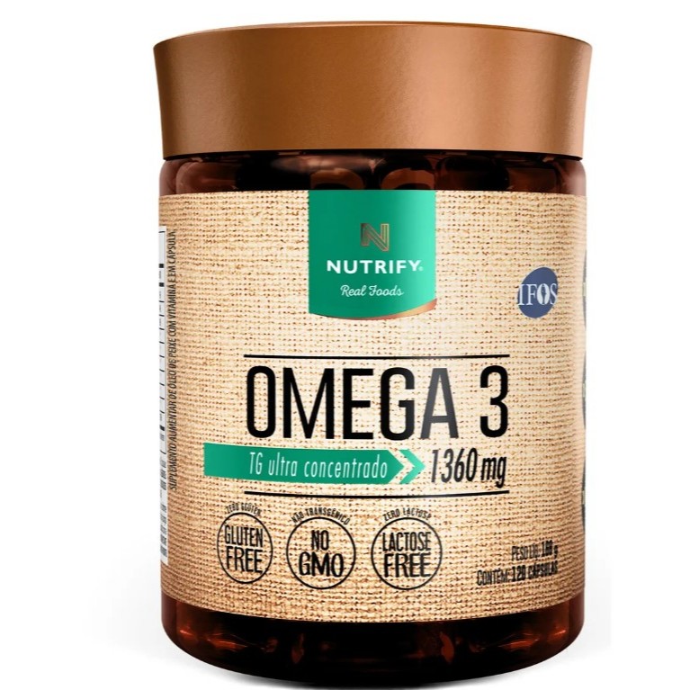 Nutrify Ômega 3 TG 120cp Ultraconcentrado 1360mg