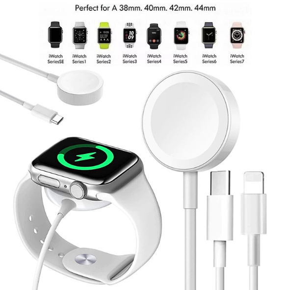 Imagem Carregador Relógio Magnético Por Indução USB/TIPO C Smartwatch Apple Watch Original