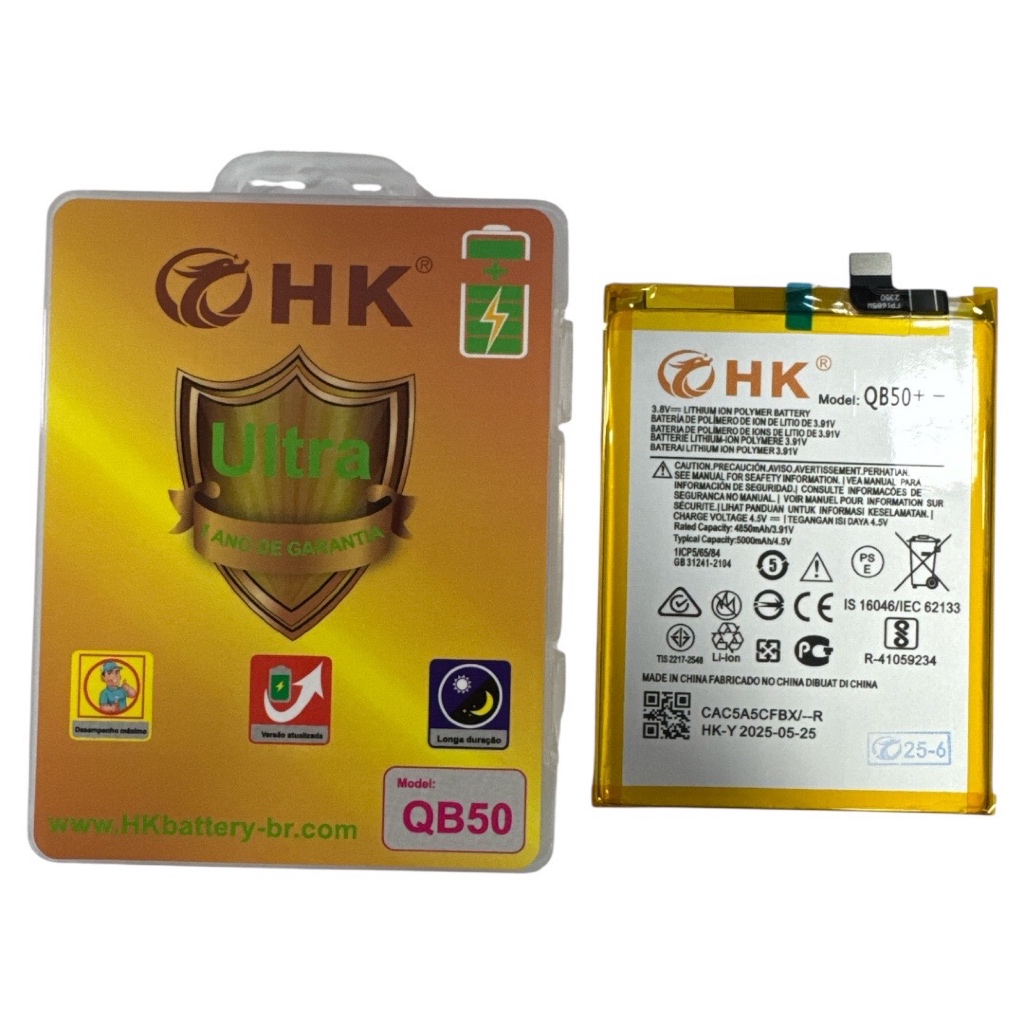 Bateria QB50 Compatível Com MOTO G84 xt2347 Alta Capacidade + Maior Duração!