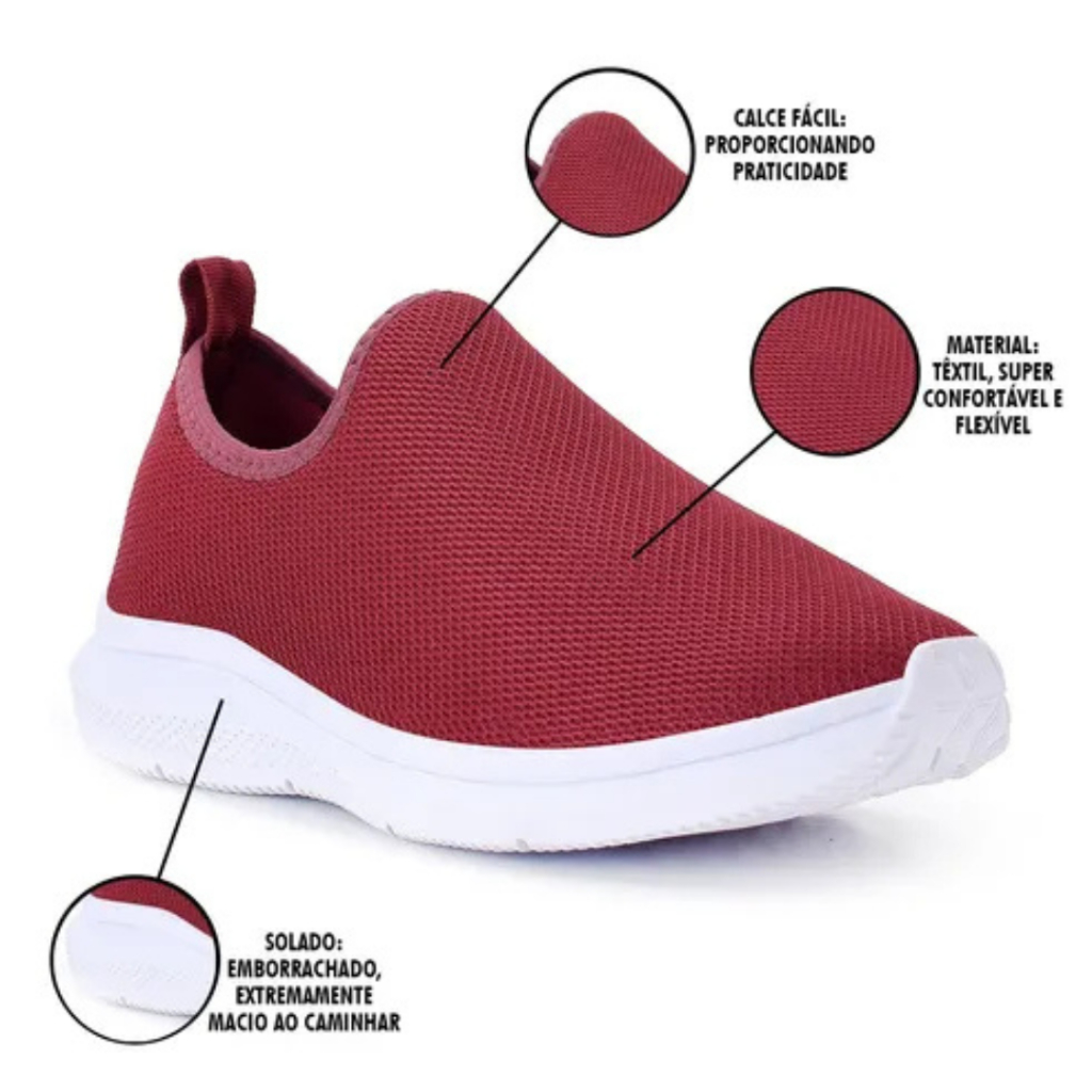 Tenis Feminino Meia Direto da fabrica Sem Cadarço Estiloso Confortavel Leve e Macio ENVIO IMEDIATO em Oferta na Shopee