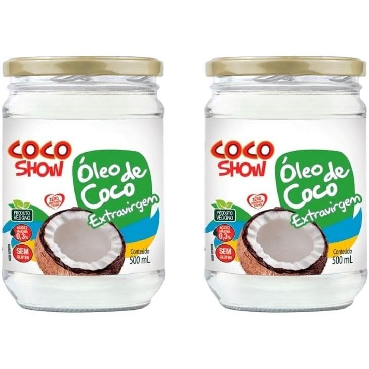 Kit 2 - Óleo de Coco Extra Virgem Coco Show 500ml - Copra