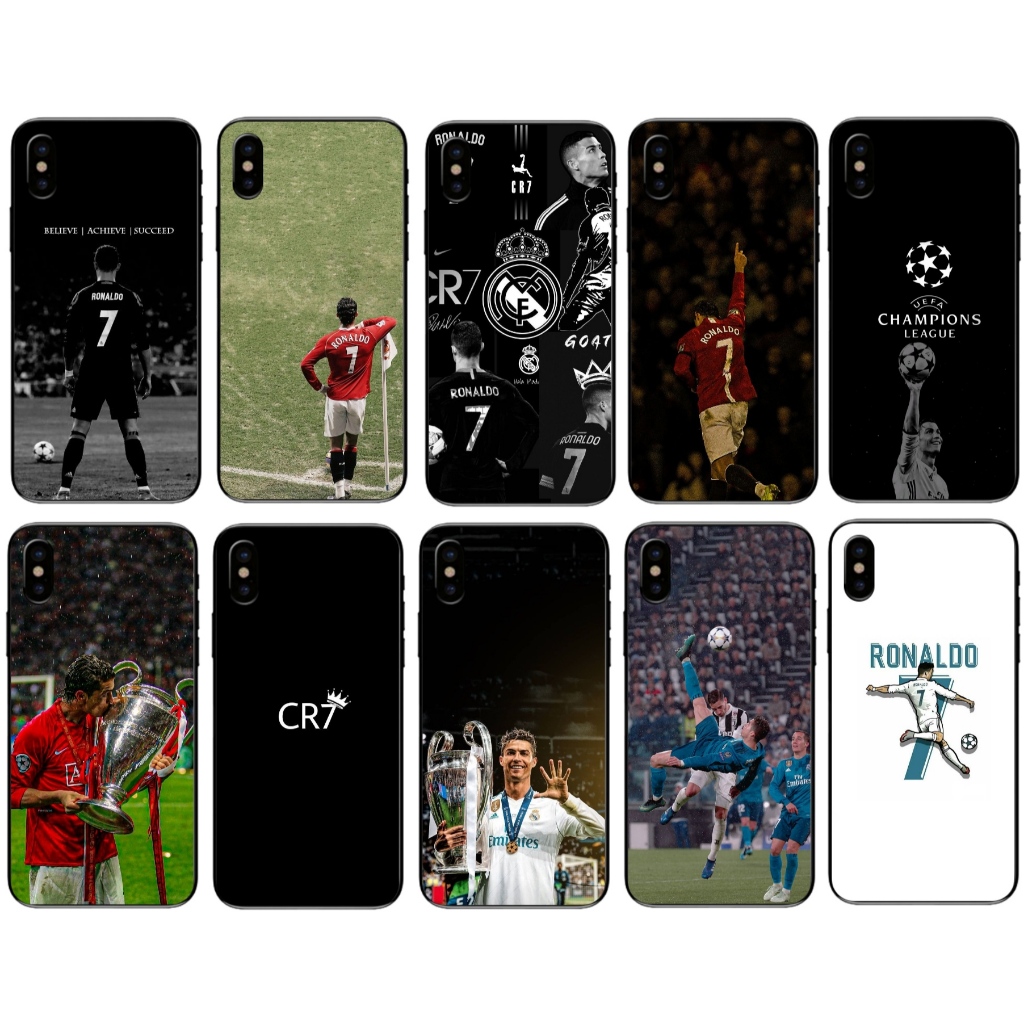 Capa CR7: Cristiano Ronaldo no iPhone X,XR e XS Capinha Case TPU