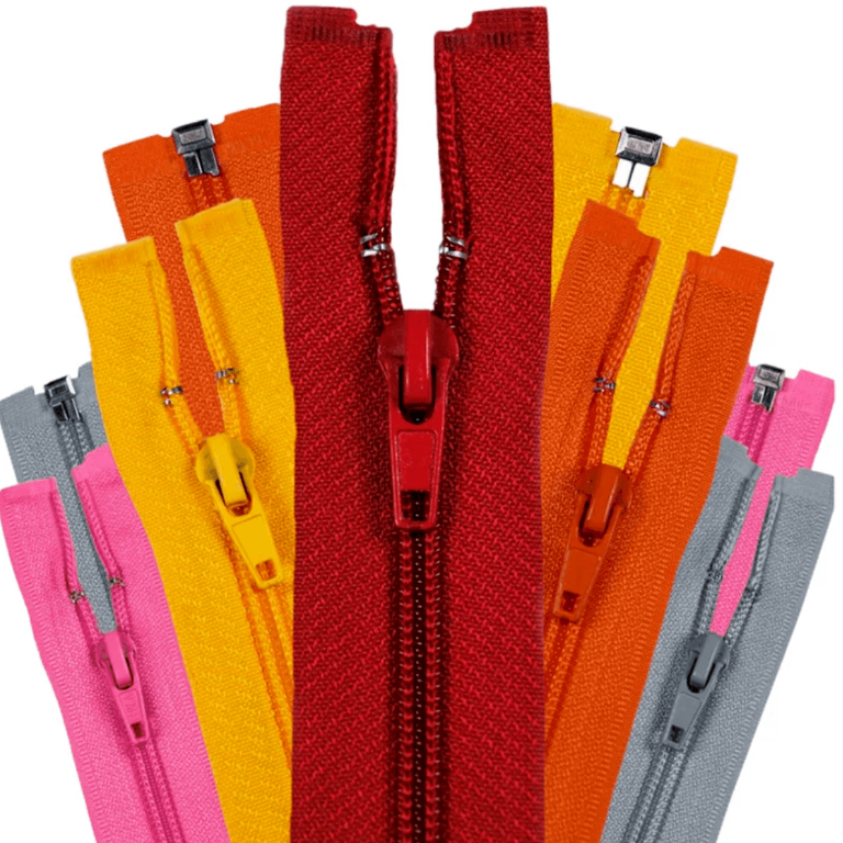 Ziper De Nylon Destacável Cores Sortidas Kit Com 10 Unidades — imagem 2 de 2