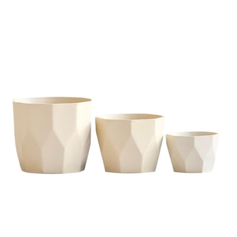 kit 3 Vasos  Decorativo Cachopô facetado Cacto e suculentas centro de mesa em Oferta na Shopee