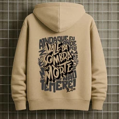 Blusa Moletom Canguru Evangelho Cristão Inverno Frio Flanelado Jesus Gospel com Capuz Macio Masculino Unissex