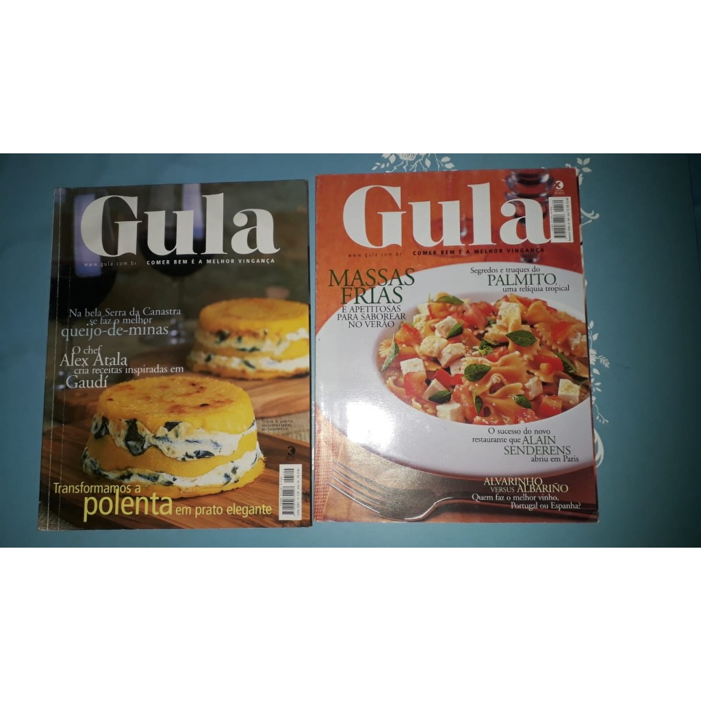 Gula (Kit de 2). Polenta. Alex Atala. Massas Frias. Palmito. Alvarinho Versus Albarino