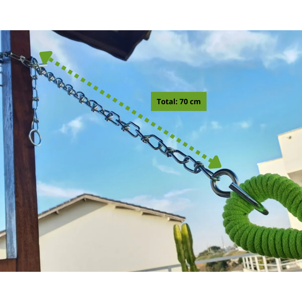 Extensor Alongador e Corrente para Rede de Descanso Cadeira Balanço ou Suporte no Geral em Oferta na Shopee