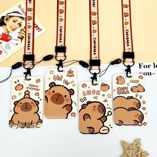 Porta-cartão ou crachá com cordão fofo e criativo de personagem de desenho animado em Oferta na Shopee