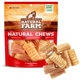 Petisco Natural Traqueia Bovina 12 unidades Crocante em Oferta na Shopee