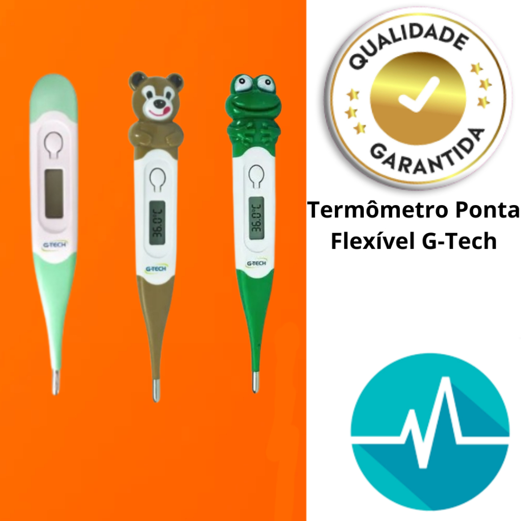 Termômetro Clínico Digital Com Ponta Flexível Bip Sonoro Modelo TH400 em Oferta na Shopee