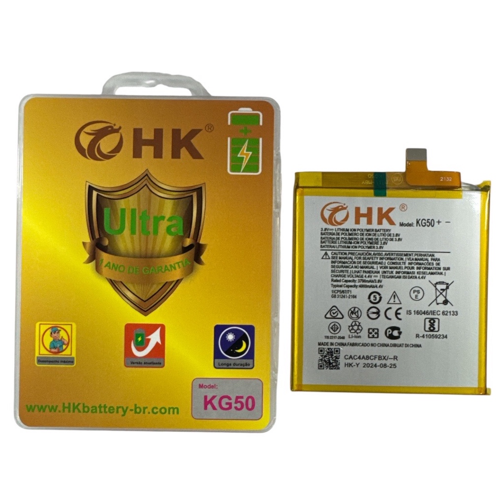 Bateria KG50 Compatível Com MOTO one hyper xt2027 Alta Capacidade + Maior Duração!