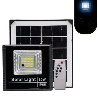 Refletor Solar Led Holofote 60w Placa Separada Bateria Prova D'água Ip66 em Oferta na Shopee