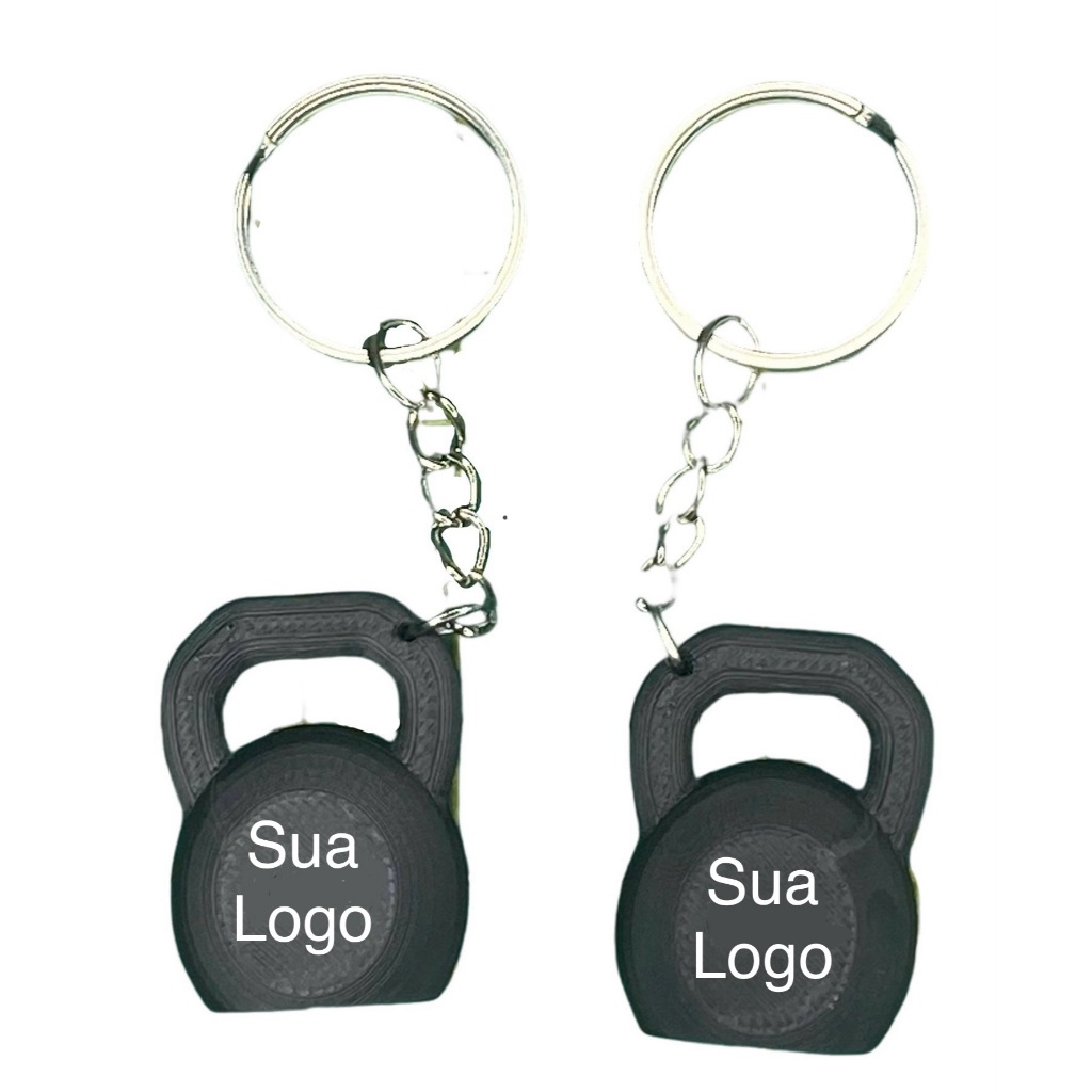 Chaveiros Kettlebell Personalizado Kit com 50 Unidades