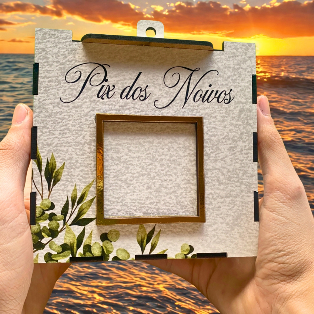 Cofre de Pix para Corte da Gravata – Caixa MDF 13x13cm com Frase “Operação Lua de Mel” em Oferta na Shopee