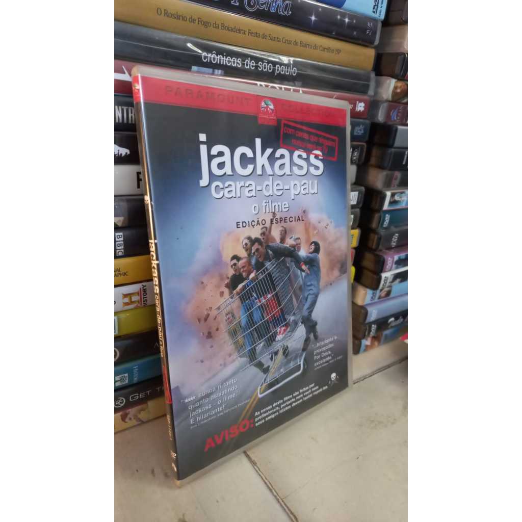 Dvd, Jackass Cara-de-pau O Filme Edição Especial - paramount Collection - otimo