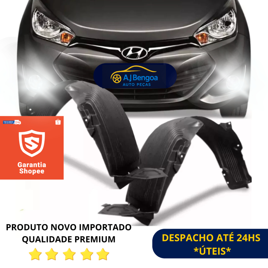 Par Parabarro Hb20 Dianteiro Linha Premium 2012 2013 2014 2015 2016 2017 2018 2019