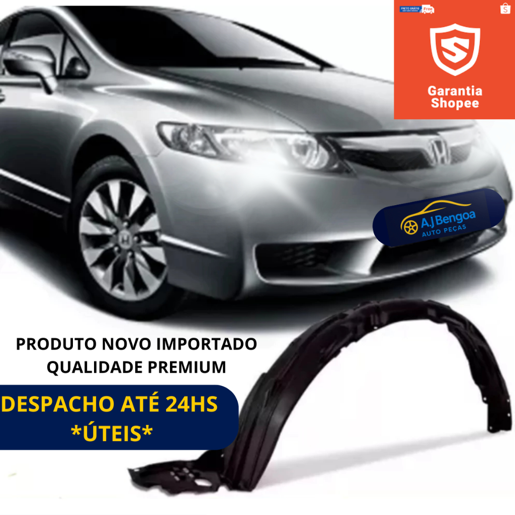 Parabarro Honda New Civic 2007 2008 2009 2010 2011 Direito