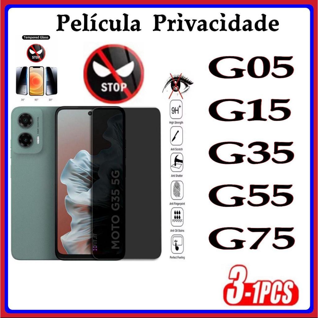 Película Privacidade 3D Anti Spy  MOTO G05 G15 G35 G55 G75