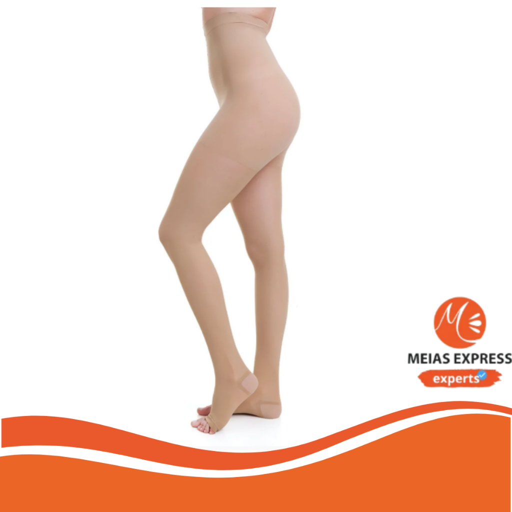 Meia Venosan 6000, 30-40 mmHg, Meia Calça Cor: Bege