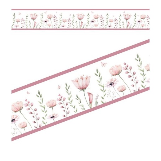 Faixa Adesiva Floral Infantil Decoração para Parede Quarto de Menina em Oferta na Shopee