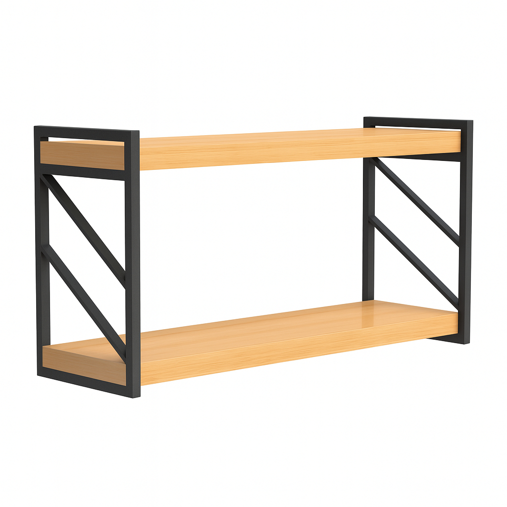 Prateleira Estilo Industrial Moderna De Parede Reforçada 60x20 Design Exclusivo em Oferta na Shopee