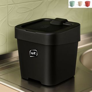 Lixeira de Pia com Tampa 2,5L UZ Lixeira de Bancada Lixeira Plástica Para Cozinha Escritório Lavabo